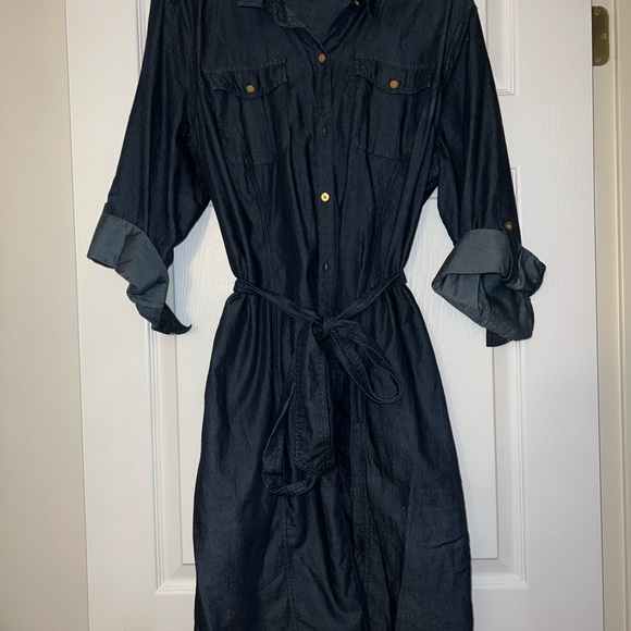 Jones New York Size Large Denim Dress - Picture 2 of 5